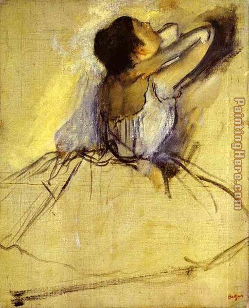 Dancer painting - Edgar Degas Dancer art painting